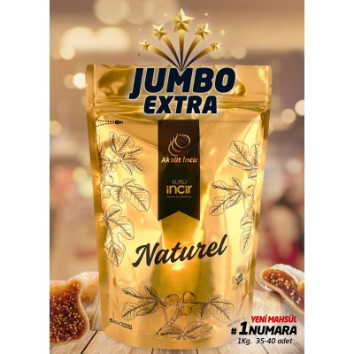 JUMBO EXTRA 1 Numara Kuru İncir – 900g Gold Doypack
