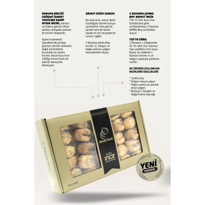 Kuru İncir Armut Dizim JUMBO 1000g Aydın İnciri 