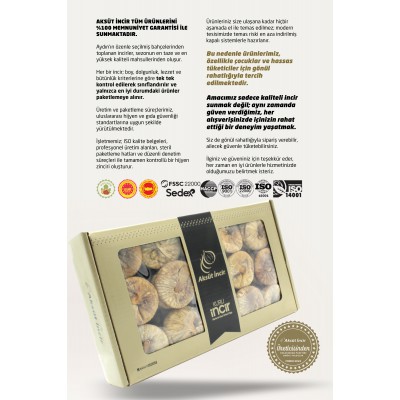 Kuru İncir Marsilya Kapama Dizim 1000g Aydın İnciri