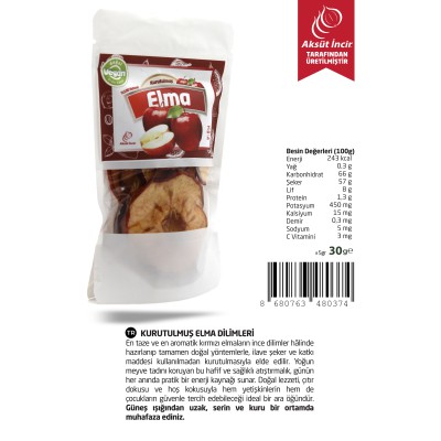 Kurutulmuş Elma Dilimleri