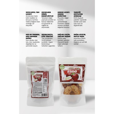 Kurutulmuş Elma Dilimleri