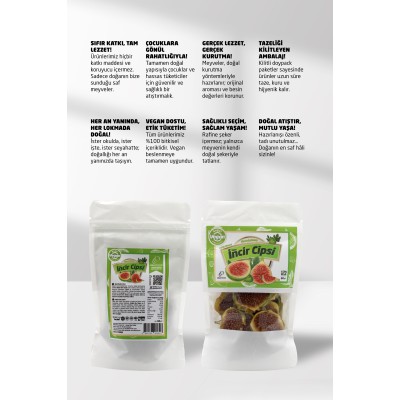 İncir Cipsi - Doğal Kurutulmuş Taze İncir Cipsi