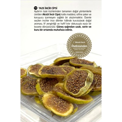 İncir Cipsi - Doğal Kurutulmuş Taze İncir Cipsi