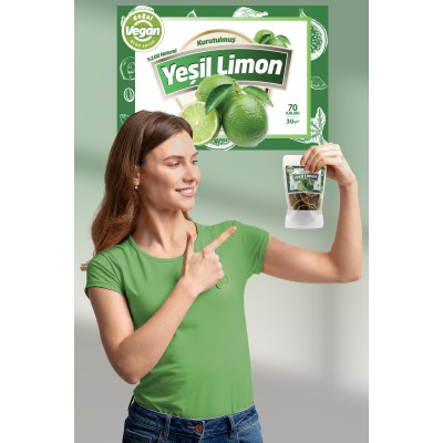 Kurutulmuş Yeşil Limon