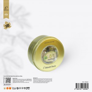 250g Kuru İncir Gold Metal Pencereli Kutu
