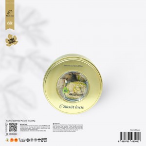 250g Kuru İncir Gold Metal Pencereli Kutu